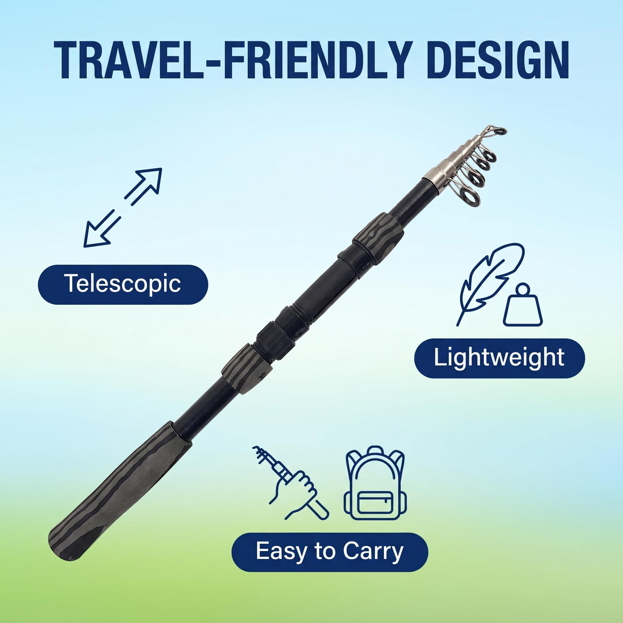 Portable Telescopic Fishing Ro - огляд і ціна Fishing Rod Combo