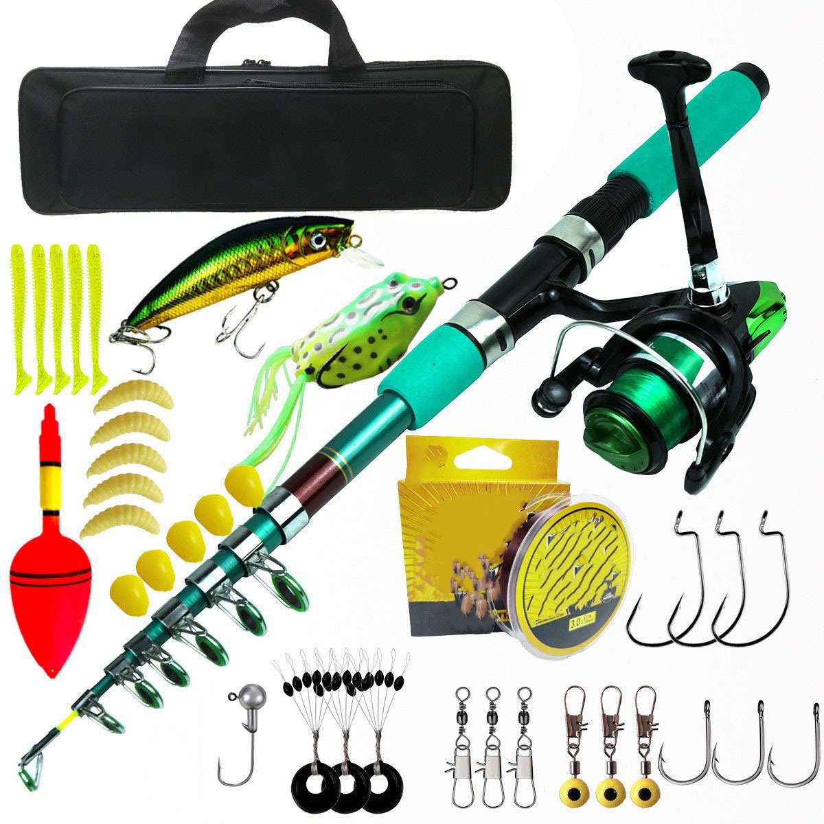 Portable Ultralight Carp Teles - огляд і ціна Fishing Rod Combo
